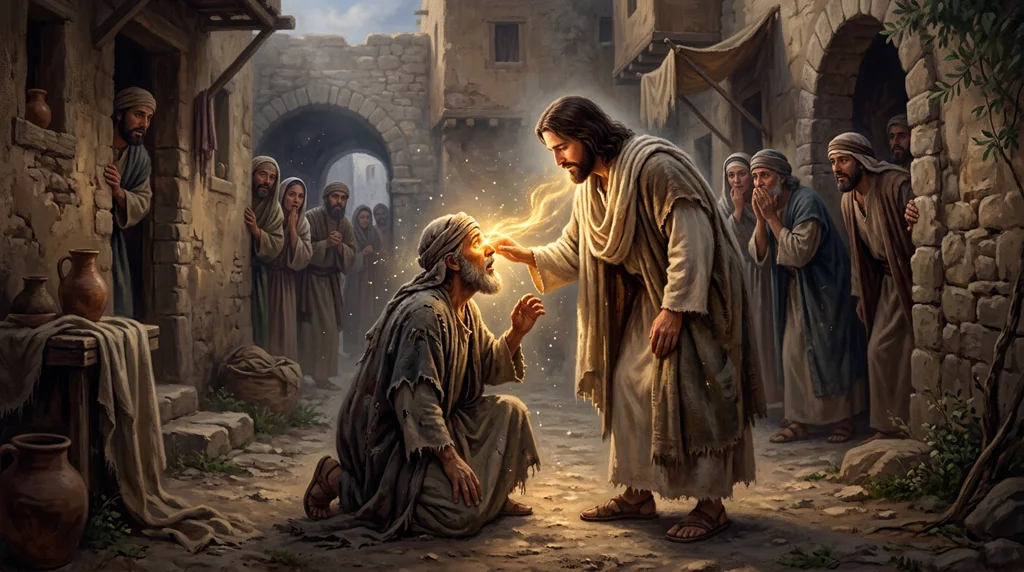 Jesus curando o cego — a fé que enxerga antes de ver