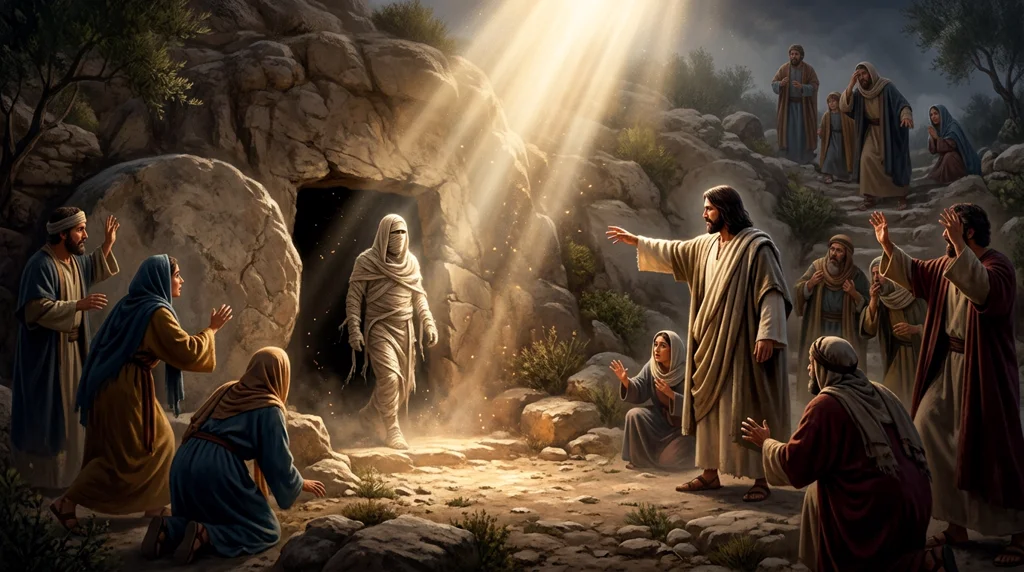 Jesus diante do túmulo de Lázaro — Ele agradeceu ao Pai antes mesmo do milagre acontecer